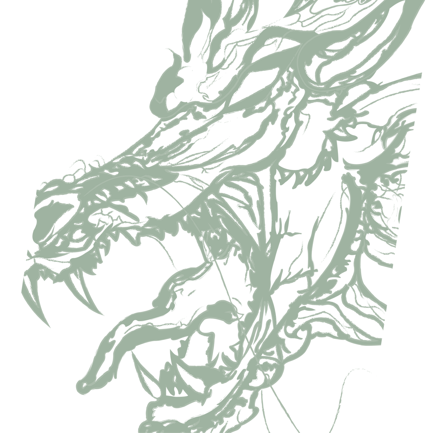 Jade Dragon Sticker