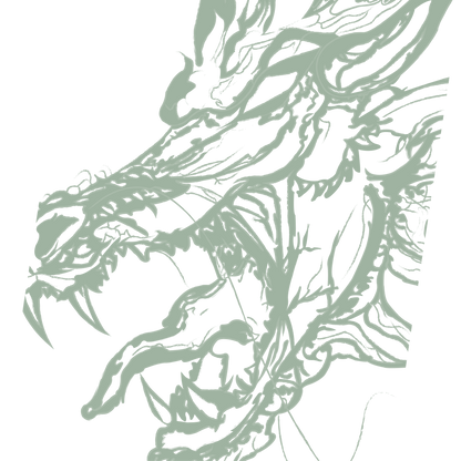 Jade Dragon Sticker